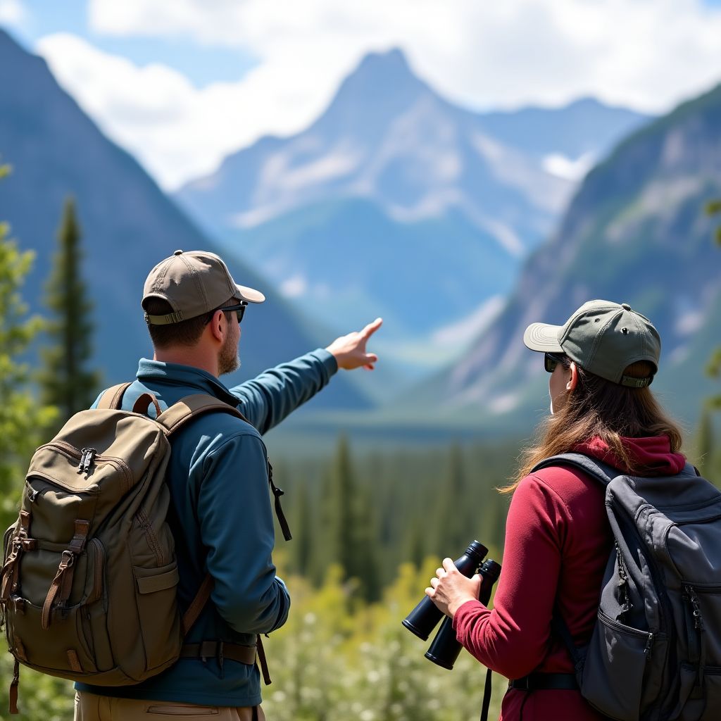 Canadian Parks Guide founders in Banff National Park