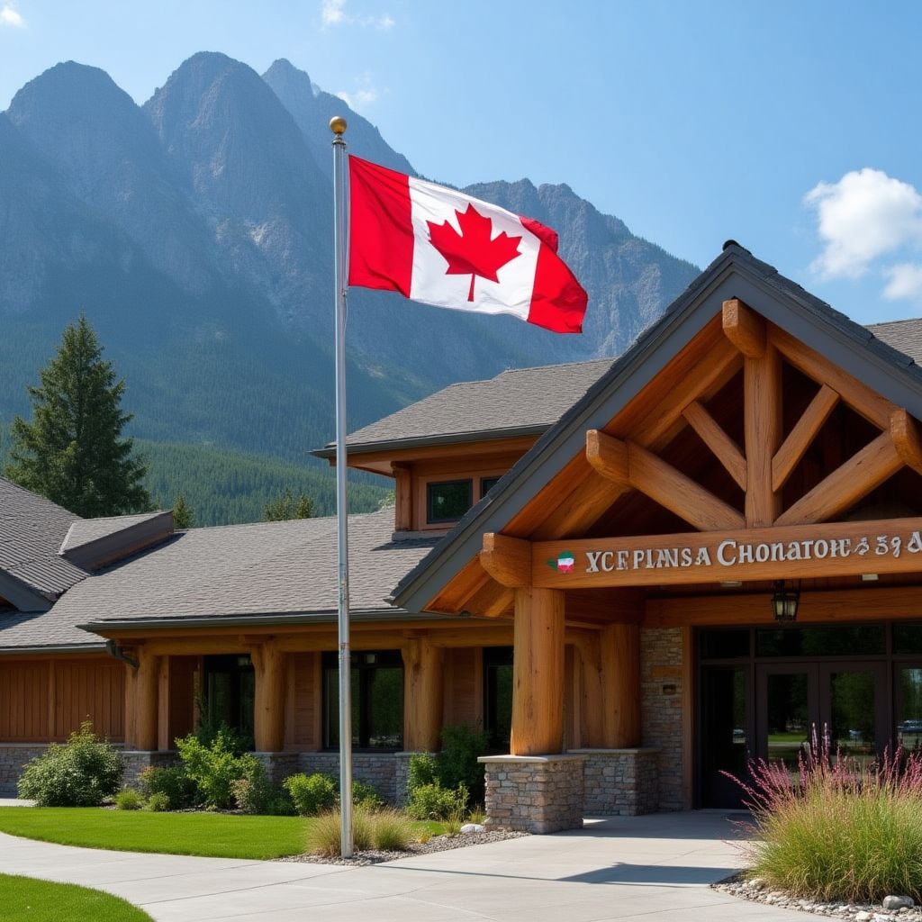 Parks Canada logo and office